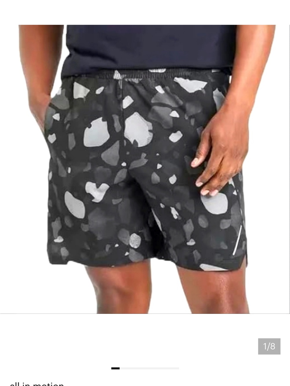 all in motion Black and Gray Athletic Shorts